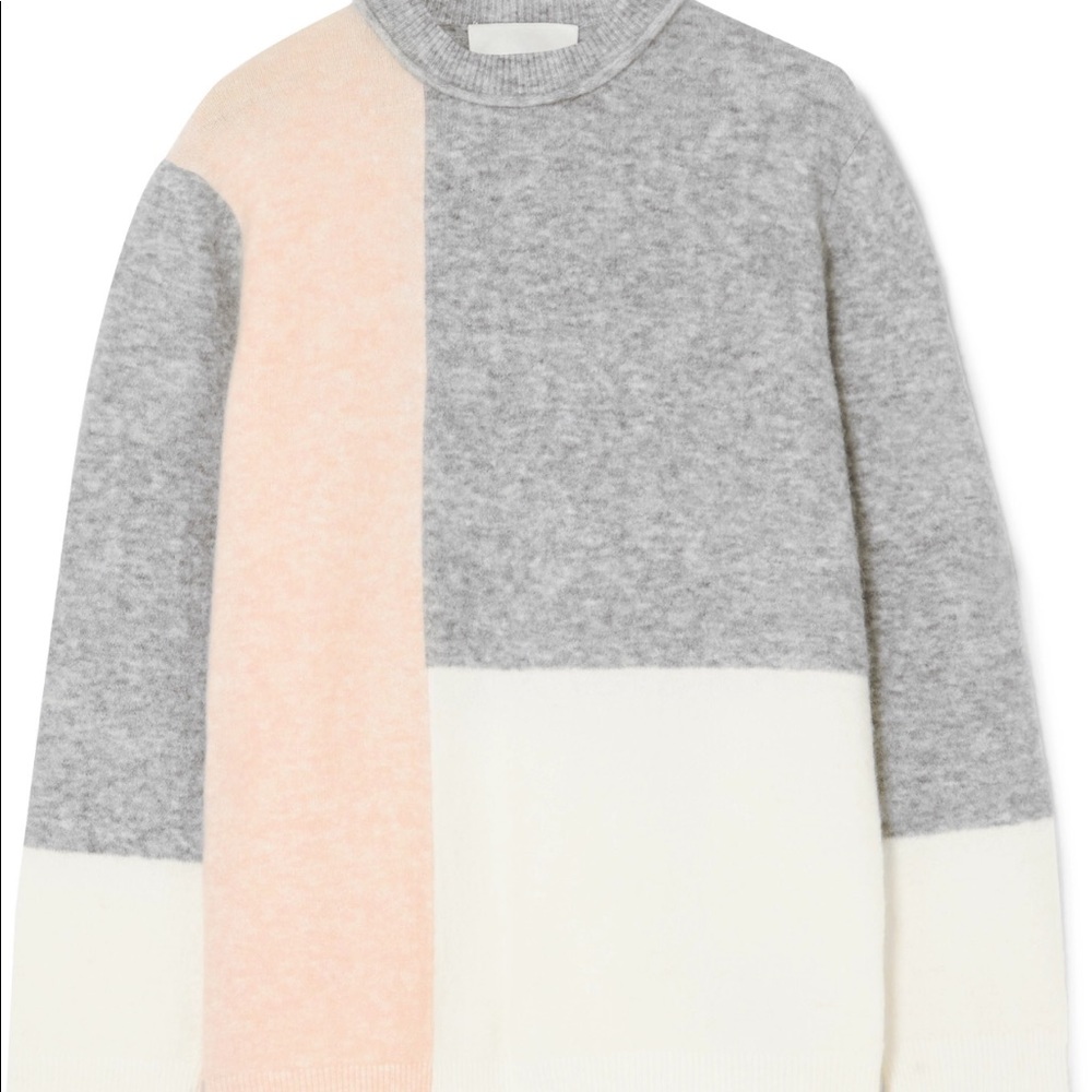 Lofty color block sweater